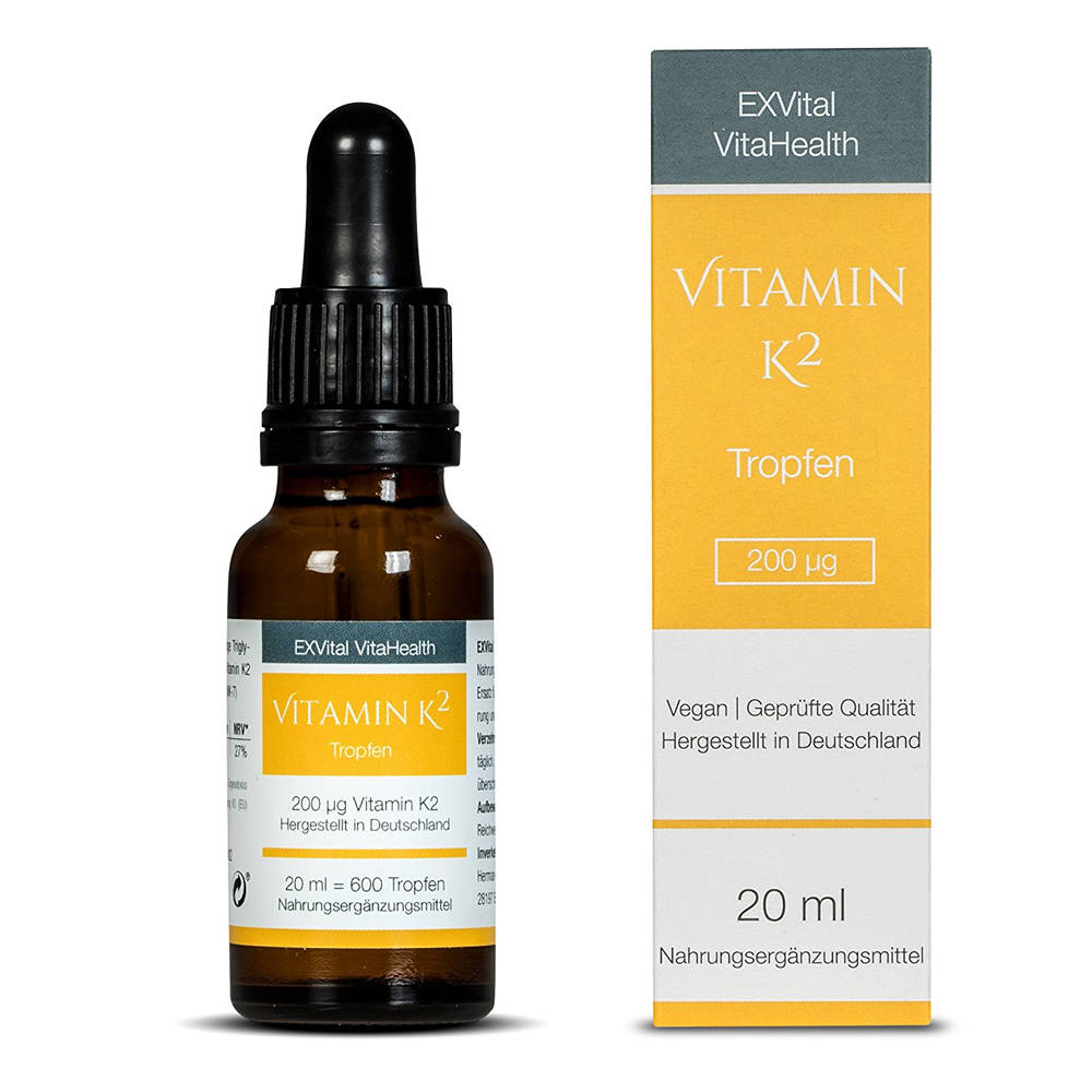 Vitamin K2 Tropfen von EXVital VitaHealth